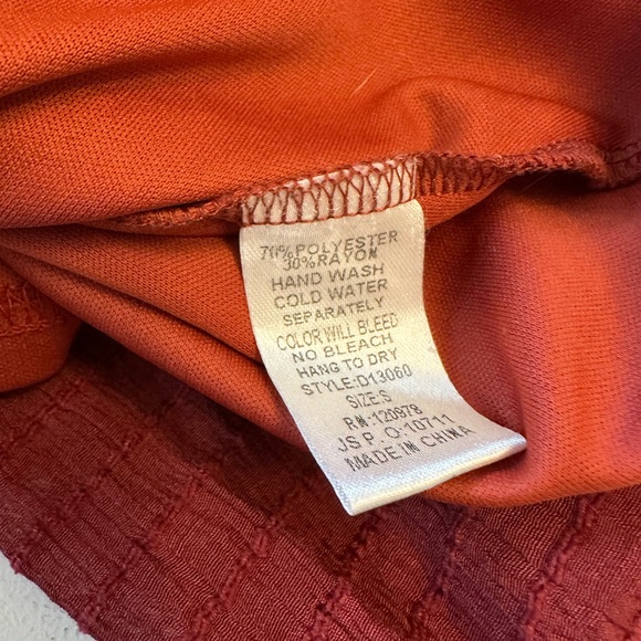 Entro Rust Red Mini Ruffle Dress - Picture 11 of 11